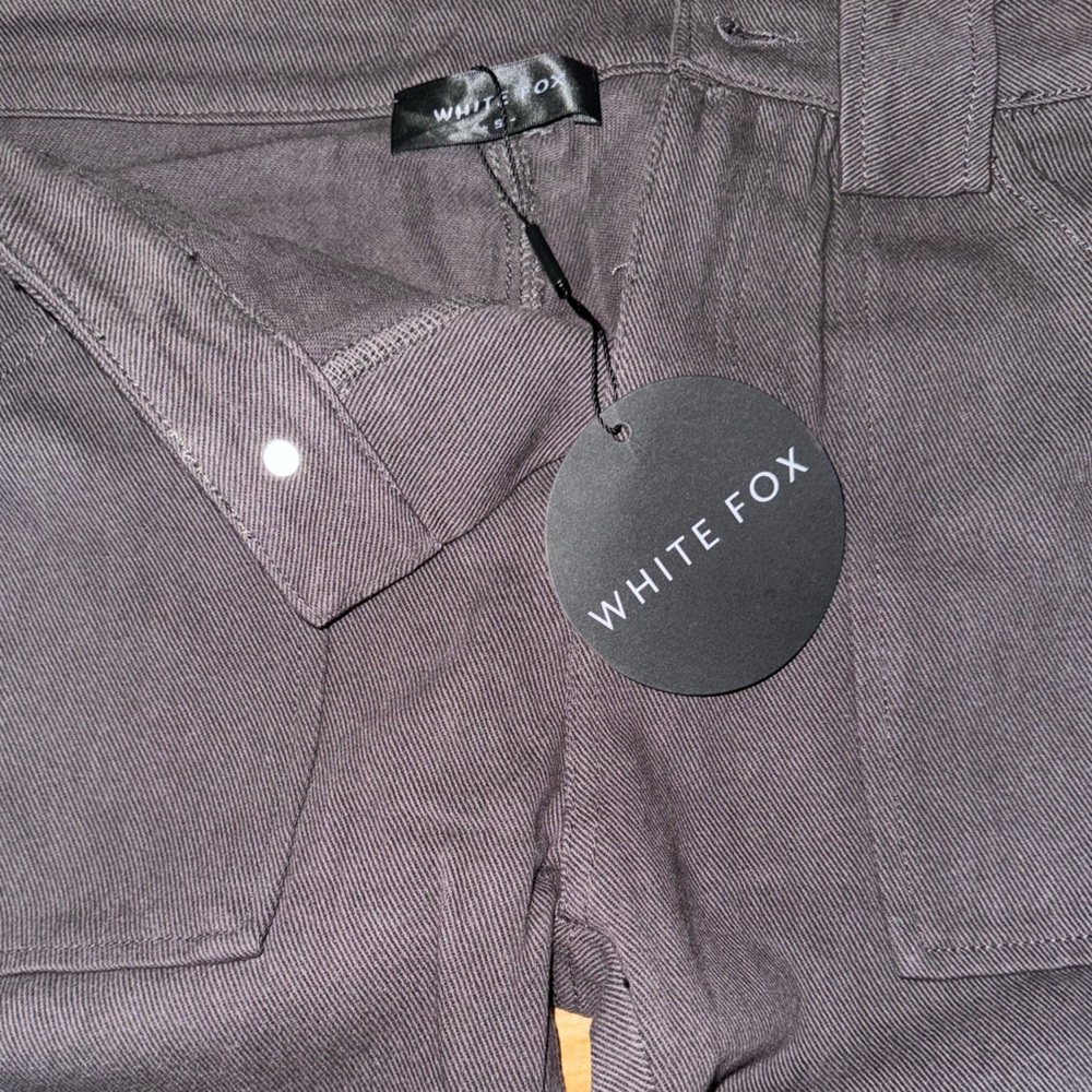 NWT White Fox Charcoal Grey Cargo Pants